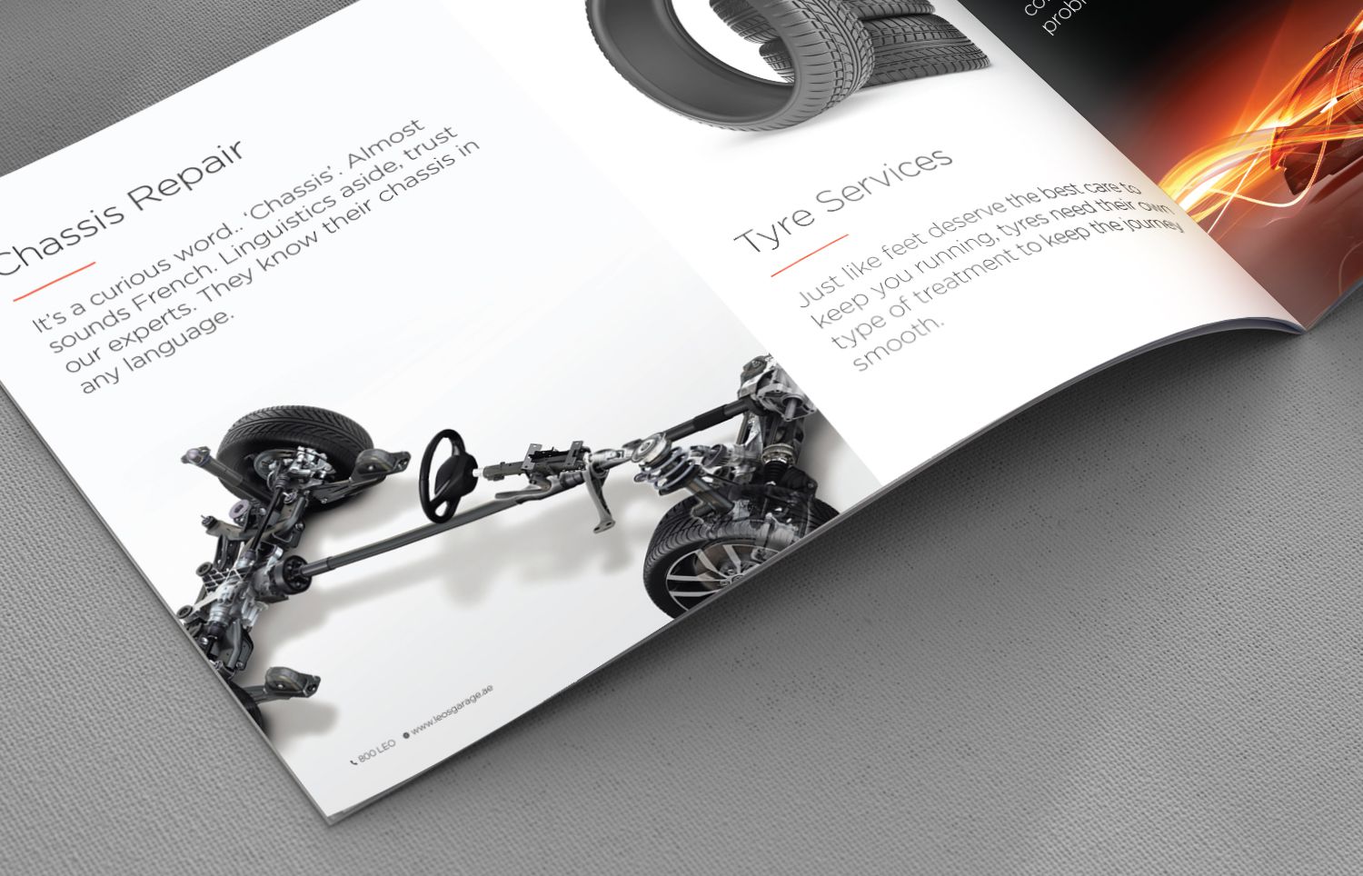 Leo`s Garage Corporate Brochure - Tessella Studio
