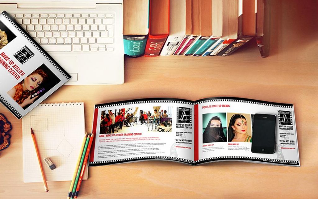 Make-Up Atelier Brochure - Tessella Studio, Graphic Design & Branding