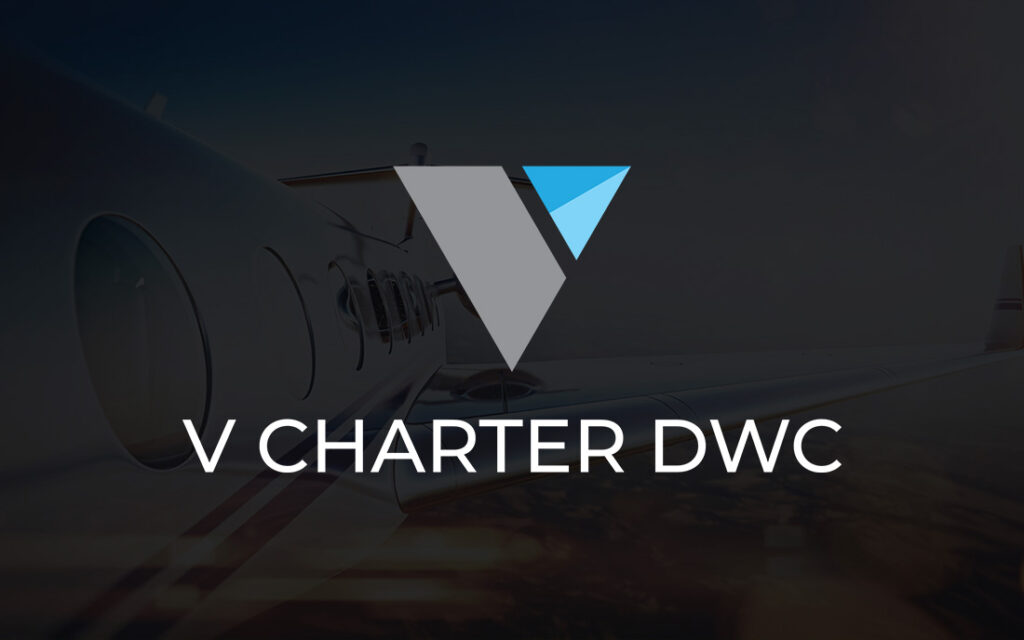 V CHARTER DWC Logo - Tessella Studio, Graphic Design & Branding