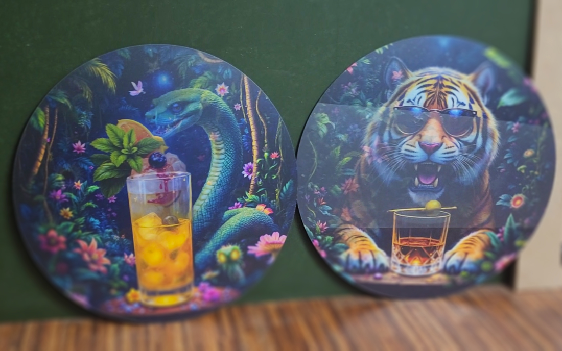 Tabletops with Lenticular Artworks in Dubai - Tessella Studio